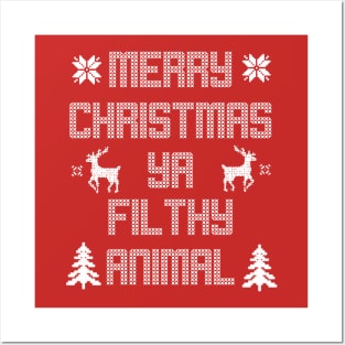 Merry Christmas Ya Filthy Animal Posters and Art